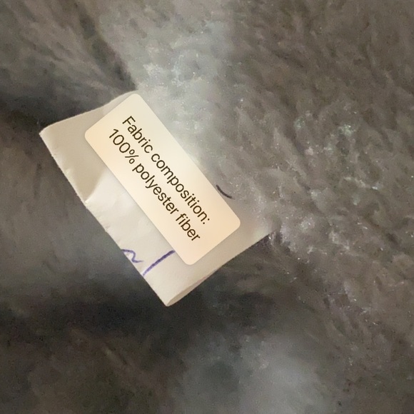 BATMAN Heavyweight Plush Fur Lined Hoodie Dark Navy Blue Size XL Gorpcore - Picture 9 of 9